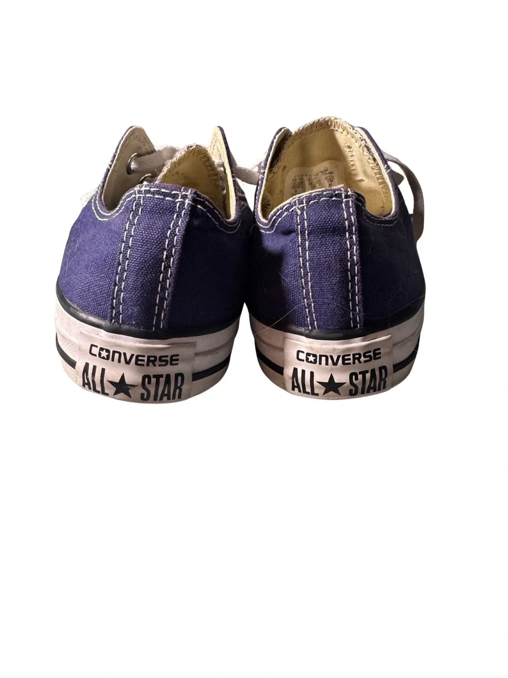 Converse Navy Canvas Low-Top Sneakers - Classic Lace-Up